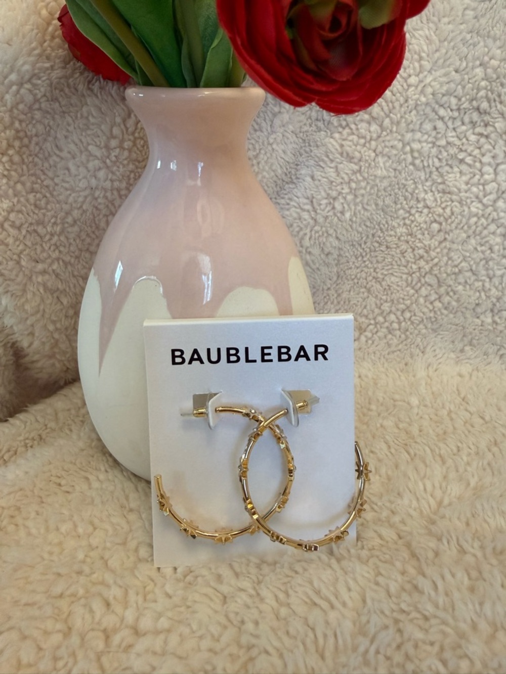 BaubleBar Celestial Gold Hoop Style Earrings